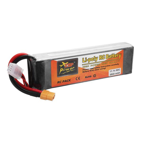 ZOP POWER 11.1V 3500mAh 80C 3S Lipo Battery With XT60 Plug For RC Models Online now