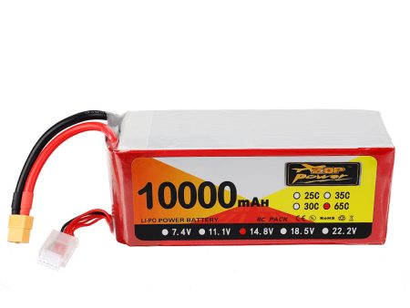 ZOP Power 14.8V 10000mAh 65C 4S Lipo Battery XT60 Plug for RC FPV Racing Drone Online