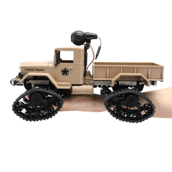 Fayee FY001 1 16 2.4G 4WD Rc Car 720P 0.3MP WIFI FPV Brushed Off-road Military Truck W  LED Light Hot on Sale