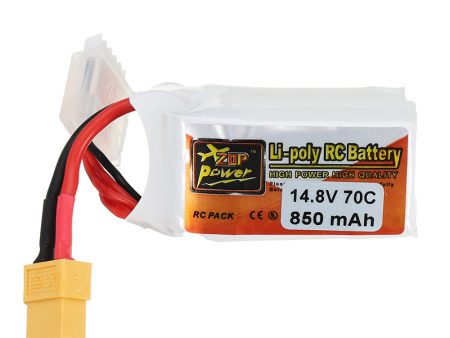 ZOP Power 14.8V 850mAh 70C 4S Lipo Battery XT60 Plug For Discount