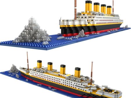 1860Pcs Titanic Shape Micro Diamond Particle Assembly Building Block Kit Educational Bricks Boys Girls Kids Children Toys Model For Cheap