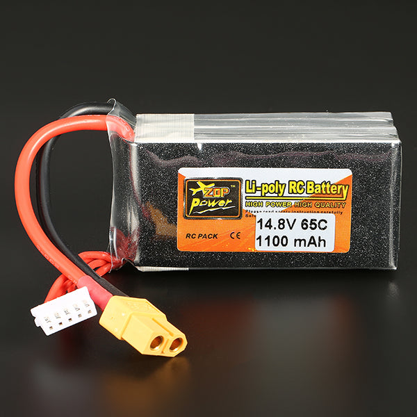 ZOP Power 14.8V 1100mAh 65C 4S Lipo Battery XT60 Plug Cheap