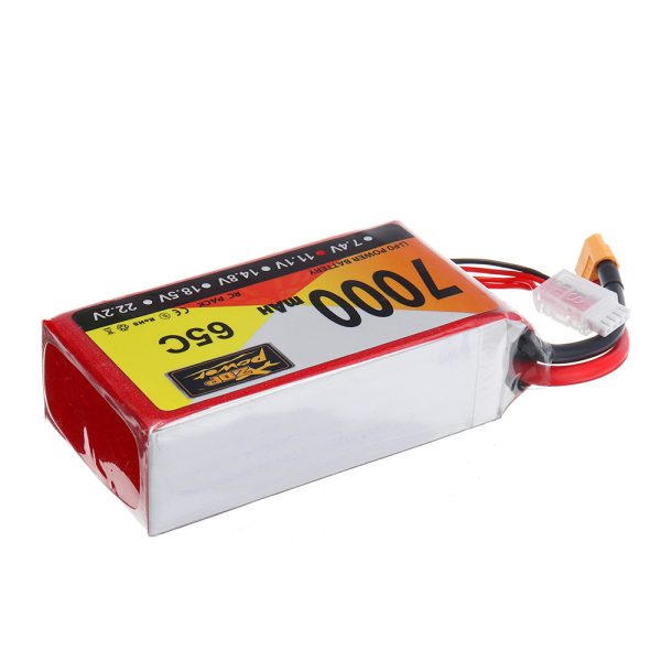 ZOP Power 11.1V 7000mAh 65C 3S Lipo Battery XT60 Plug for Hubsan X4 Pro FPV Quadcopter For Discount