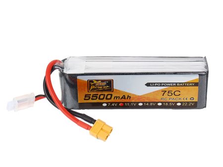 ZOP Power 11.1V 5500mAh 75C 3S Lipo Battery XT60 Plug for RC Car Quadcopter For Cheap