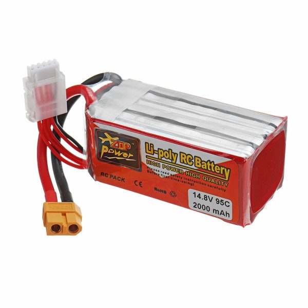 ZOP POWER 14.8V 2000mAh 95C 4S Lipo Battery With XT60 Plug For RC Models Sale