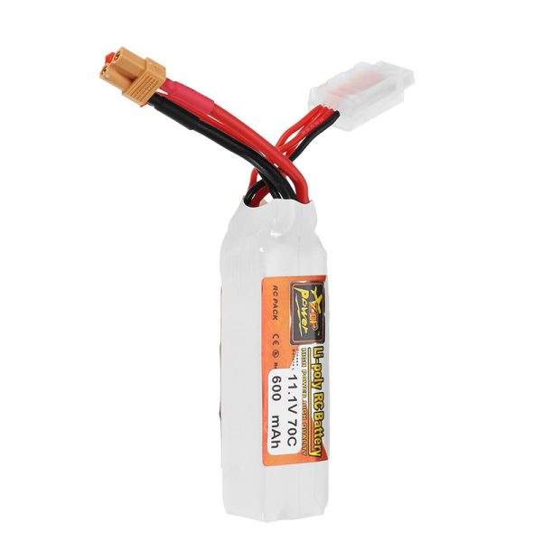 ZOP Power 11.1V 600mAh 70C 3S Lipo Battery JST XT30 Plug for Eachine Lizard95 FPV Racer Supply