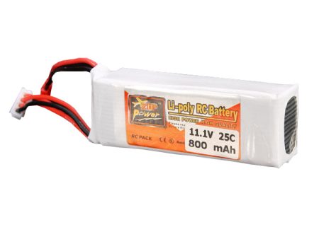 ZOP Power 11.1V 800MAH 3S 25C Lipo Battery JST Plug Discount