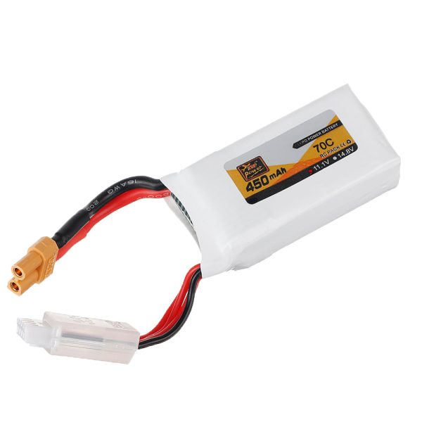 ZOP Power 11.1V 450mAh 70C 3S Lipo Battery XT30 Plug for FPV Racing Multi Rotor Fashion