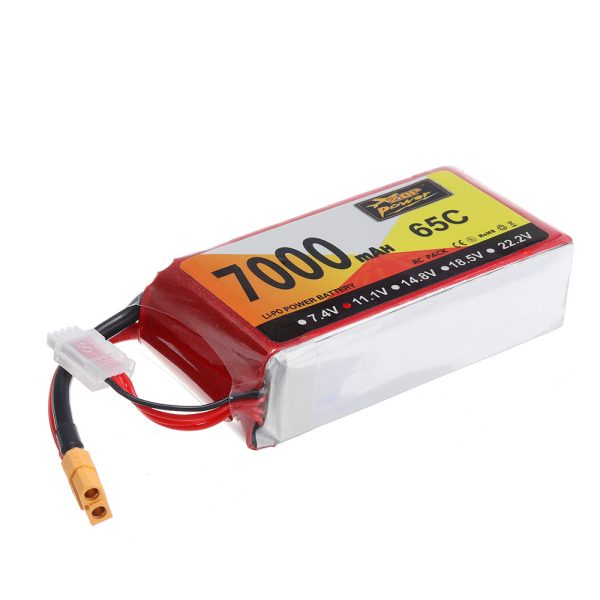 ZOP Power 11.1V 7000mAh 65C 3S Lipo Battery XT60 Plug for Hubsan X4 Pro FPV Quadcopter For Discount