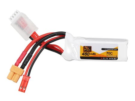 ZOP Power 11.1V 450mAh 70C 3S Lipo Battery JST XT30 Plug for FPV Racing Multi Rotor For Discount