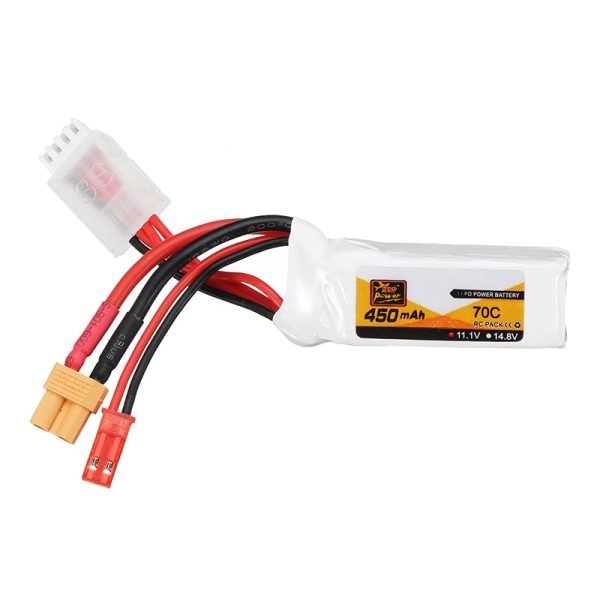 ZOP Power 11.1V 450mAh 70C 3S Lipo Battery JST XT30 Plug for FPV Racing Multi Rotor For Discount