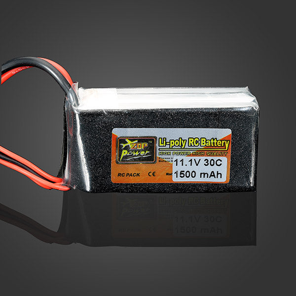 ZOP Power 11.1V 1500MAH 3S 30C Lipo Battery T Plug For Cheap