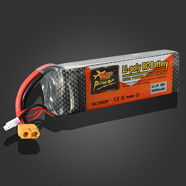 ZOP Power 11.1V 3300MAH 3S 35C Lipo Battery XT60 Plug Hot on Sale