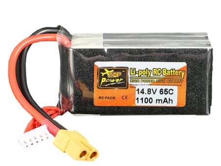 ZOP Power 14.8V 1100mAh 65C 4S Lipo Battery XT60 Plug Cheap