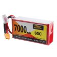 ZOP Power 11.1V 7000mAh 65C 3S Lipo Battery XT60 Plug for Hubsan X4 Pro FPV Quadcopter For Discount