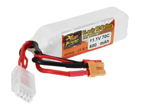 ZOP Power 11.1V 600mAh 70C 3S Lipo Battery JST XT30 Plug for Eachine Lizard95 FPV Racer Supply