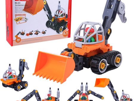 Children Educational Toys 5 In 1 Large Particle Building Figure Kit Concrete Car Assembling Toy for Kid Birthday Gift 2019 Discount