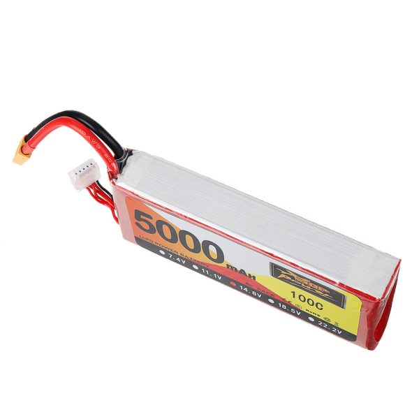 ZOP Power 14.8V 5000mAh 100C 4S Lipo Battery XT60 Plug for RC Quadcopter Car Airplane Fashion