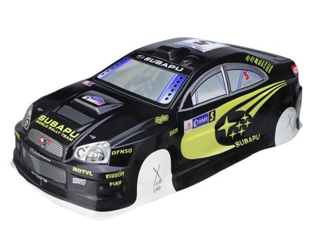 1 10 Rc On-Road Drift Car Body PVC Shell with Rear Wing for Subaru Impreza Turbo Parts Online now