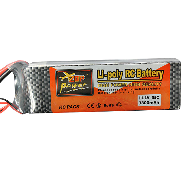 ZOP Power 11.1V 3300MAH 3S 35C Lipo Battery XT60 Plug Hot on Sale