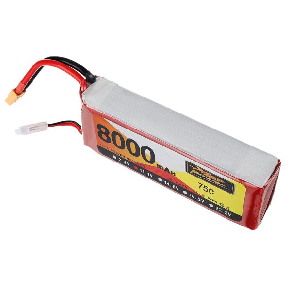 ZOP Power 11.1V 8000mAh 75C 3S Lipo Battery XT60 Plug for RC Quadcopter Airplane Car Online Hot Sale