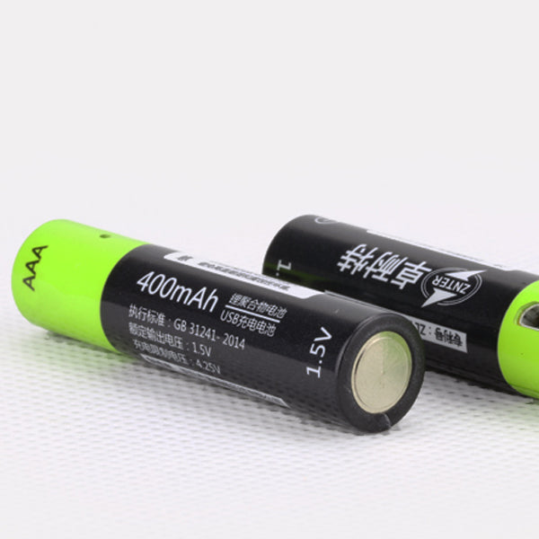 ZNTER S17 1.5V 400mAh USB Rechargeable AAA Lipo Battery Fashion