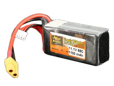 ZOP Power 11.1V 1100mAh 65C 3S Lipo Battery XT60 Plug For Cheap