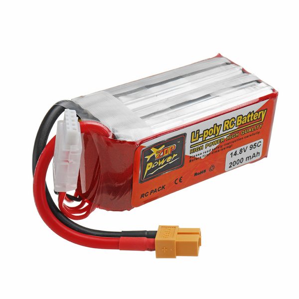 ZOP POWER 14.8V 2000mAh 95C 4S Lipo Battery With XT60 Plug For RC Models Sale