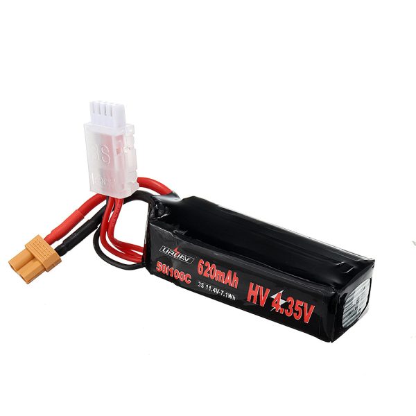 URUAV 11.4V 620mAh 50C 100C 3S HV 4.35V Lipo Battery XT30 Plug for 4 Axis UAV RC Quadcopter For Discount