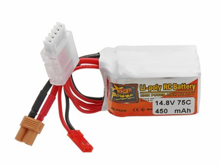 ZOP POWER 14.8V 450mAH 75C 4S Lipo Battery With JST XT30 Plug For RC Models Online