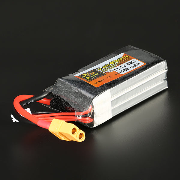 ZOP Power 11.1V 1100mAh 65C 3S Lipo Battery XT60 Plug For Cheap