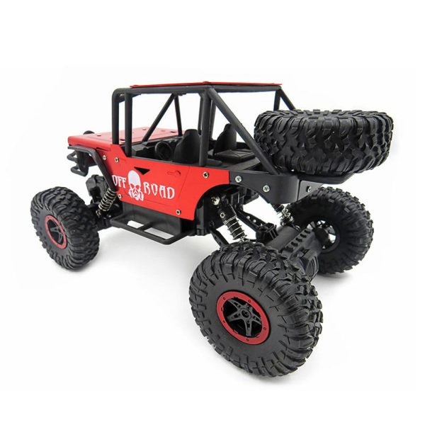 1 18 4WD 2.4G RC Cars Alloy Speed RC Car Toys With LED Head Light 3 Motors on Sale