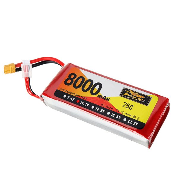 ZOP Power 11.1V 8000mAh 75C 3S Lipo Battery XT60 Plug for RC Quadcopter Airplane Car Online Hot Sale