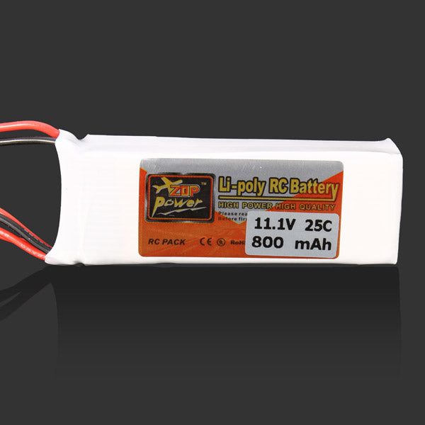 ZOP Power 11.1V 800MAH 3S 25C Lipo Battery JST Plug Discount