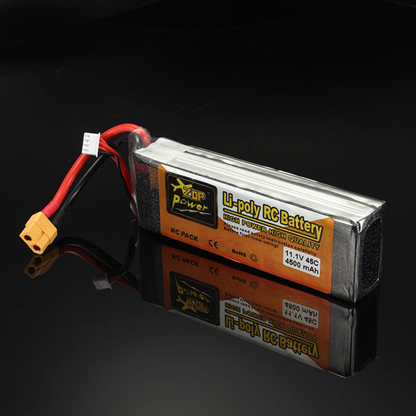 ZOP Power 11.1V 4500mAh 3S 45C Lipo Battery XT60 Plug Supply