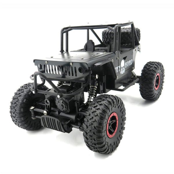 1 18 4WD 2.4G RC Cars Alloy Speed RC Car Toys With LED Head Light 3 Motors on Sale