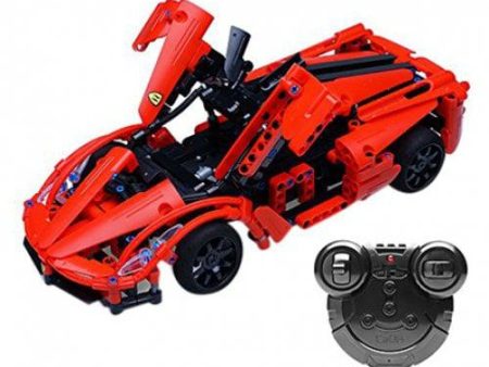 RCtown Remote Control Electric Sports Car Model Toy DIY Assemble Building Blocks RC Car Children Gifts Online now