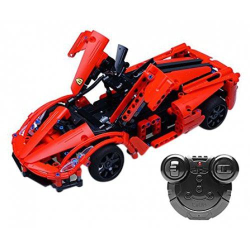 RCtown Remote Control Electric Sports Car Model Toy DIY Assemble Building Blocks RC Car Children Gifts Online now