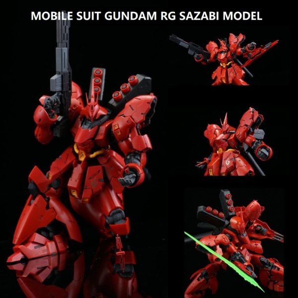 Japaness Bandai Original Gundam Model RG 1 144 SAZABI Justice Freedom 00 Japanese Model Robot Unchained Mobile Suit Kids Toys Fashion