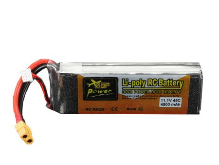 ZOP Power 11.1V 4500mAh 3S 45C Lipo Battery XT60 Plug Supply