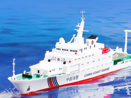 1 250 39cm 2.4G China Sea Patrol 3383 RC Boat 25km h Double Motor Children Toy Model Discount