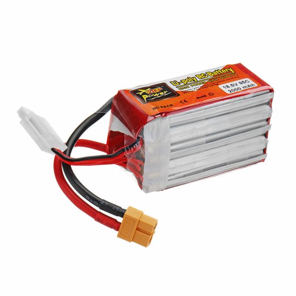 ZOP POWER 18.5V 2000mAh 95C 5S Lipo Battery With XT60 Plug For FPV Racing Drone For Sale