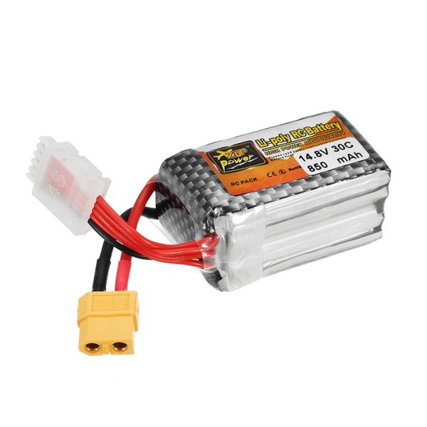 ZOP Power 14.8V 850mAh 30C 4S Lipo Battery XT60 Plug for RC Drone on Sale