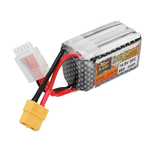 ZOP Power 14.8V 850mAh 30C 4S Lipo Battery XT60 Plug for RC Drone on Sale