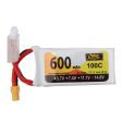 ZOP Power 14.8V 600mAh 100C 4S Lipo Battery XT30 Plug for 90mm to 180mm Size Multi Rotor Fashion