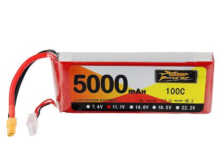 ZOP Power 11.1V 5000mAh 100C 3S Lipo Battery XT60 Plug for RC Quadcopter Car Airplane Online Hot Sale