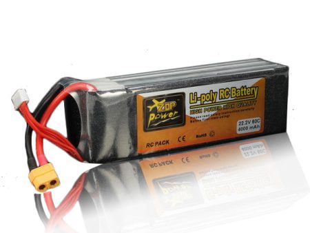 ZOP Power 22.2V 4000mAh 6S 60C Lipo Battery XT60 Plug Fashion