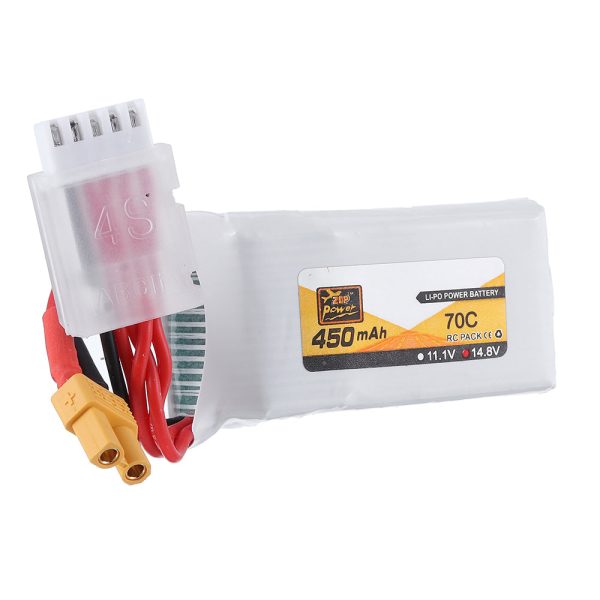 ZOP Power 14.8V 450mAh 70C 4S Lipo Battery XT30 Plug for BETAFPV HX115 T700 Online now