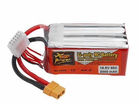 ZOP POWER 18.5V 2000mAh 95C 5S Lipo Battery With XT60 Plug For FPV Racing Drone For Sale