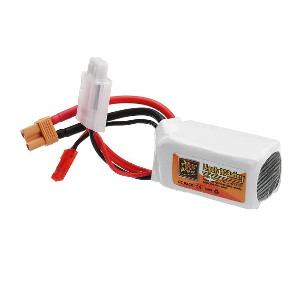 ZOP POWER 11.1V 550mAh 70C 3S Lipo Battery With JST XT30 Plug For RC Models Cheap